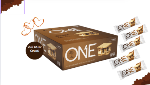 ONE S'mores Flavored Protein Bars, 2.12 oz (12 Count)