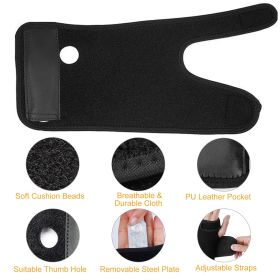 Wrist Support Brace Carpal Tunnel Wrist Brace Night Wrist Sleep Support Strap W/ Thumb Hole Removable Splint for Left Hand for Wrist Recovery Wei