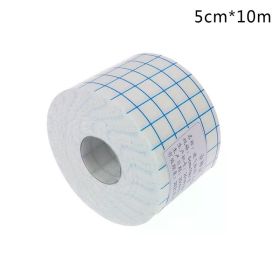 10M Non-woven Roll Tape Plaster Patch Adhesive Dressing Medical Fixed Bandage Breathable sticky wound dressing medical non-woven (Color: 5cm X 10m)