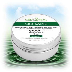 CBD Healing Salve Cream (Dosage: 2000mg, Flavour: Peppermint)