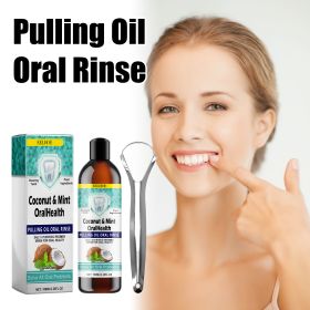 Oral Cavity Coconut Oil Mouthwash Removes Stains, Freshens Breath, Cleanses Mouth, Cares For Gums (Option: Coconut oil mouthwash)